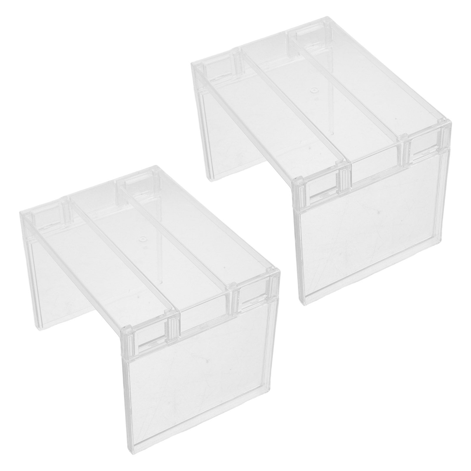Food Storage Cabinet For Kitchen - قطعتان من رف تنظيم الثلاجة الشفاف،