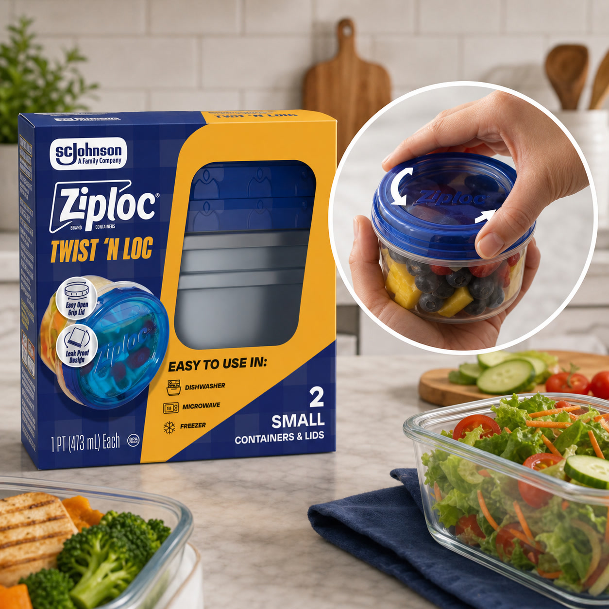 Lock And Lock Food Storage - حاويات تخزين طعام صغيرة بسعة 2