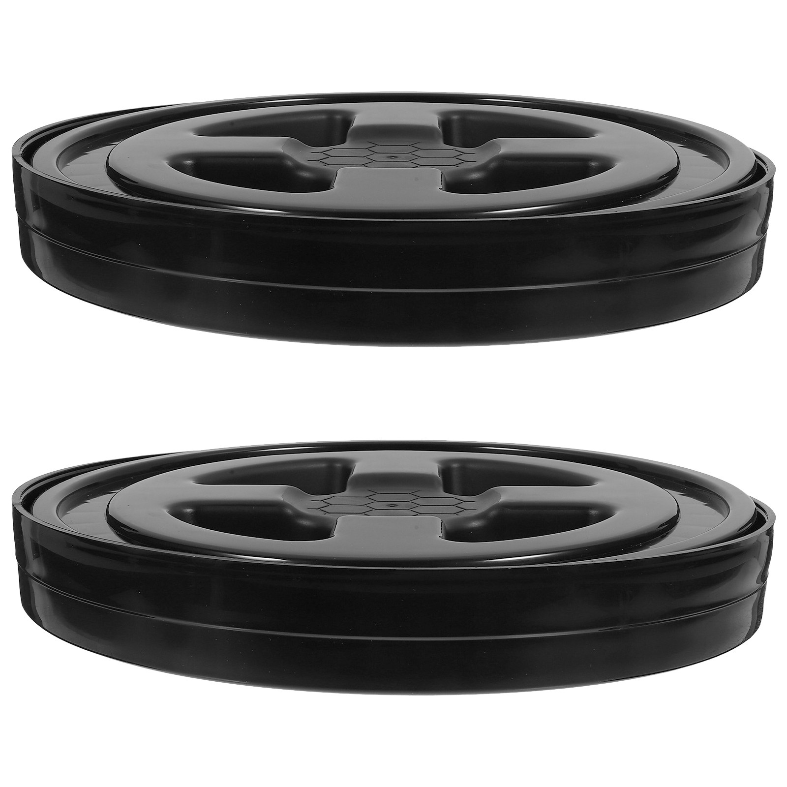 Lock And Lock Food Storage - قطعتان من أغطية الدلو القابلة للقفل،