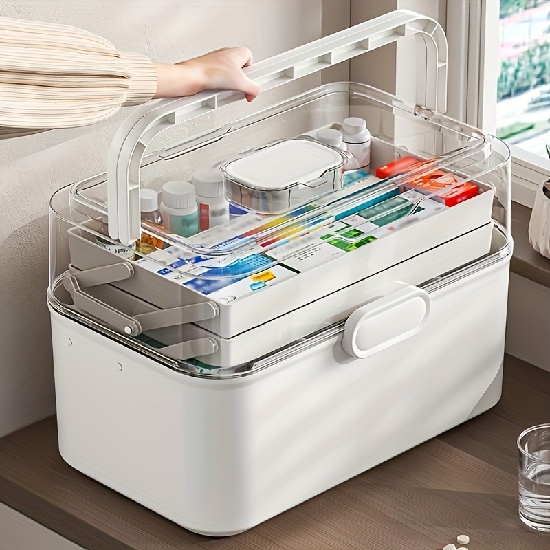Food Storage Cabinet For Kitchen - صندوق تخزين أدوية كبير السعة بغطاء