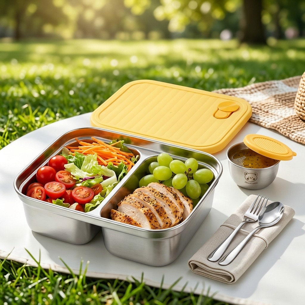 Food Storage Containers B&M - حاوية طعام من الفولاذ المقاوم للصدأ