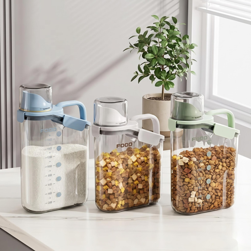 Food Storage No Pantry - صندوق تخزين طعام الحيوانات الأليفة محكم