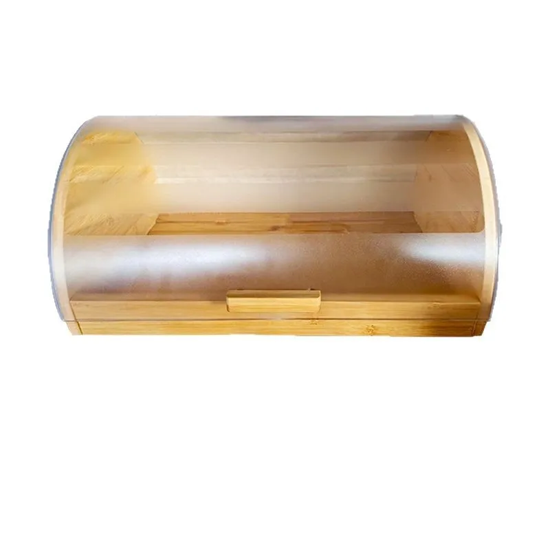 صندوق خبز من الخيزران بغطاء شف - مراجعة Food Storage Acrylic Containers وسعره