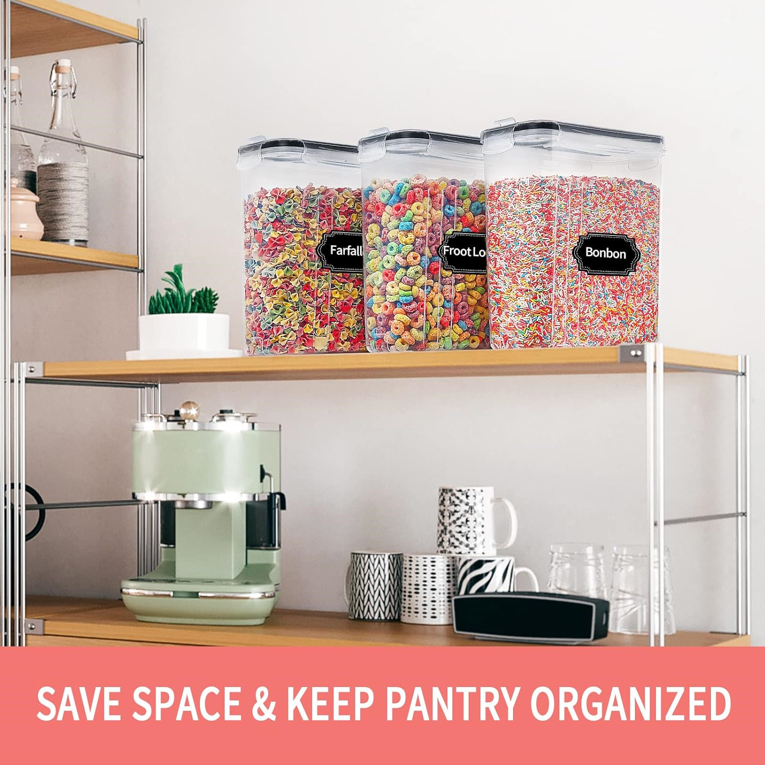 2.5L حاويات تخزين الحبوب مع ال - مراجعة Food Storage Acrylic Containers وسعره