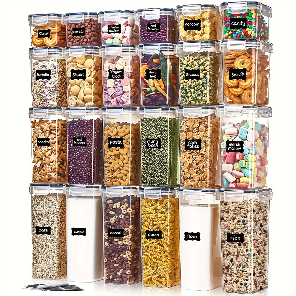 24 قطعة من حاويات تخزين الطعام - مراجعة Food Storage Cabinet For Kitchen وسعره