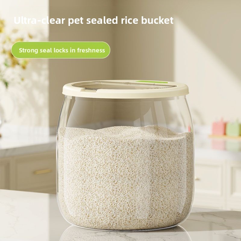 دلو الأرز المنزلي مختوم ومغطى  - مراجعة Food Storage Acrylic Containers وسعره