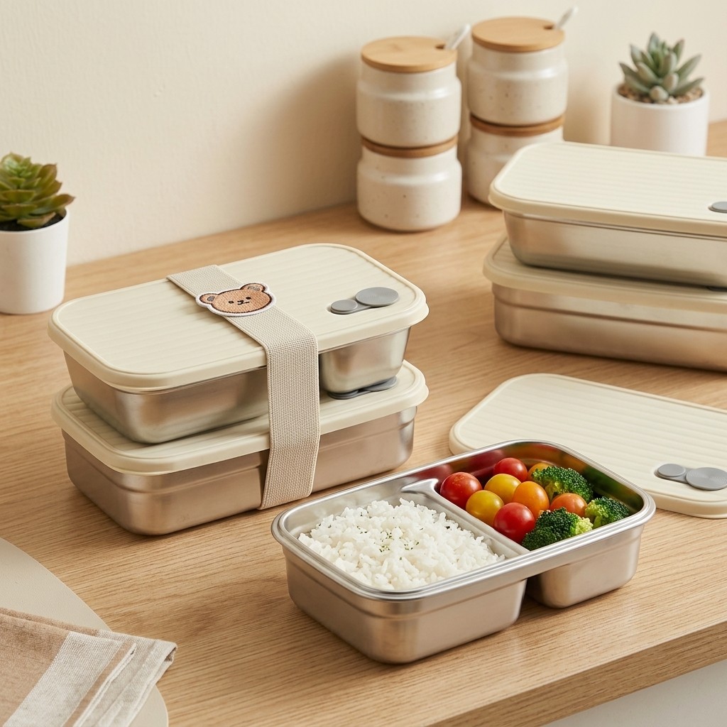 صندوق غداء من الفولاذ المقاوم  - مراجعة Food Storage Containers B&M وسعره