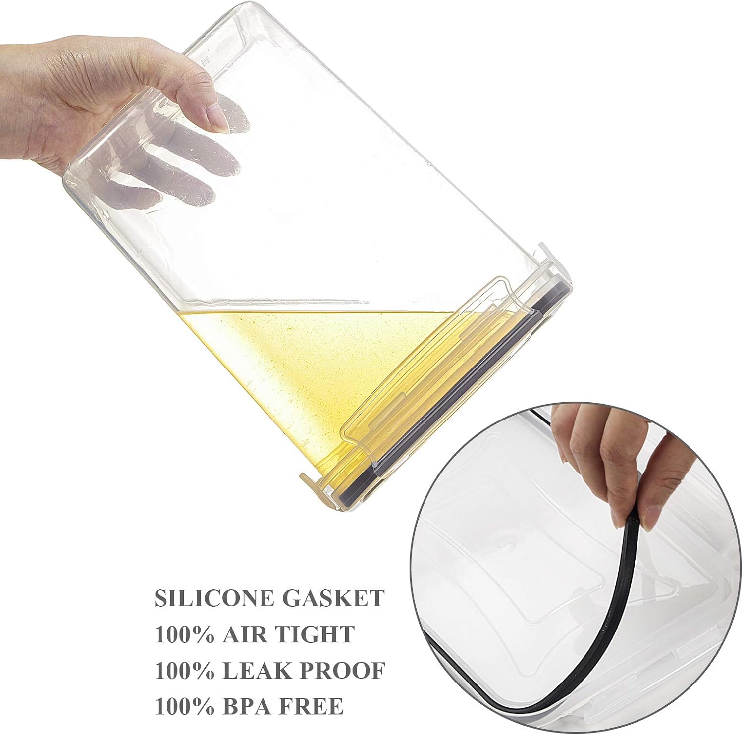 حاويات تخزين طعام محكمة الإغلا - مراجعة Food Storage Acrylic Containers وسعره