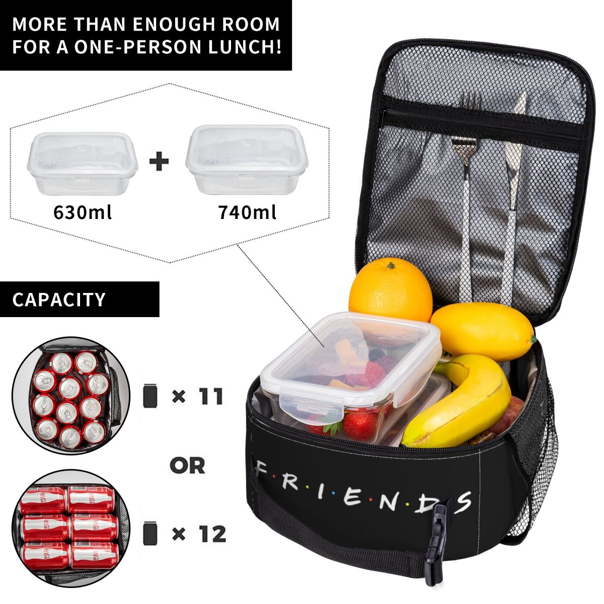 حقيبة غداء مخصصة للأصدقاء مضحك - مراجعة Food Storage Quotes وسعره