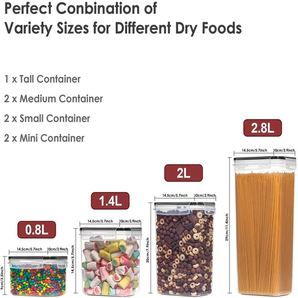 مجموعة حاويات طعام للمطبخ مكون - مراجعة Food Storage Acrylic Containers وسعره