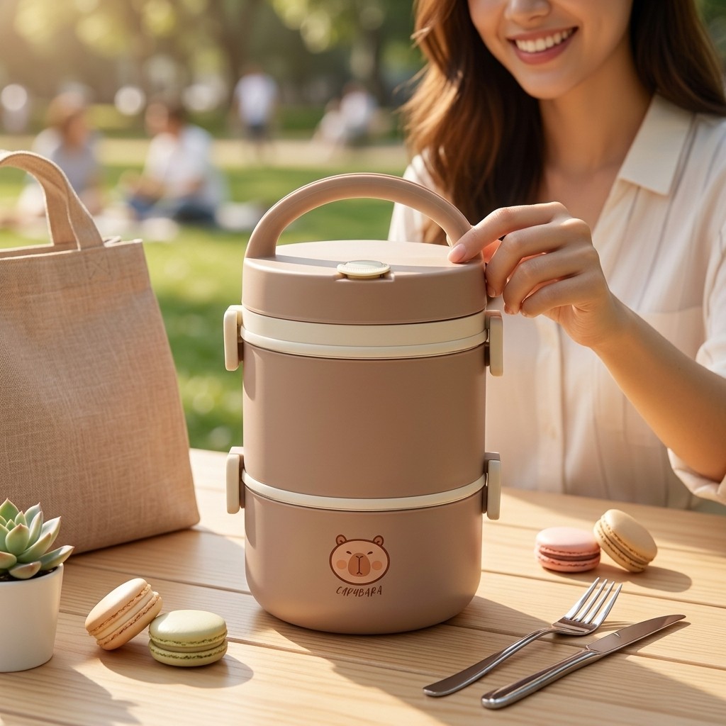 صندوق غداء حراري من الفولاذ ال - مراجعة Food Storage Containers B&M وسعره