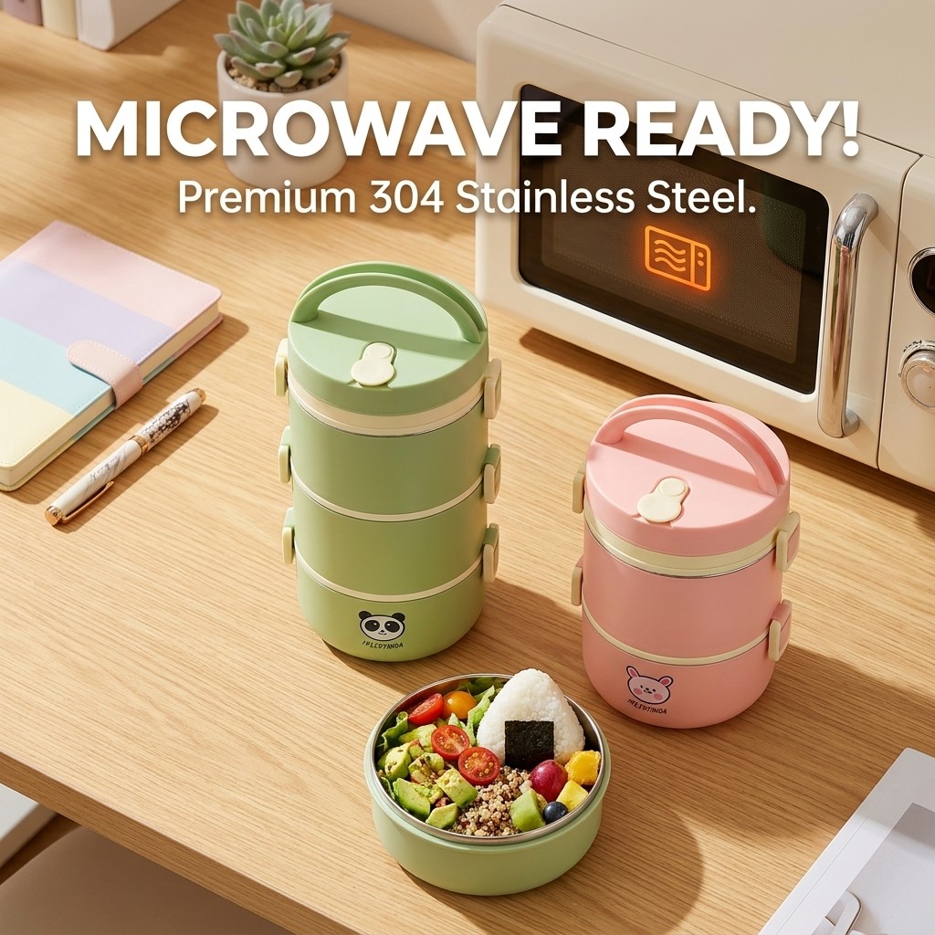 صندوق غداء حراري من الفولاذ ال - مراجعة Food Storage Containers B&M وسعره