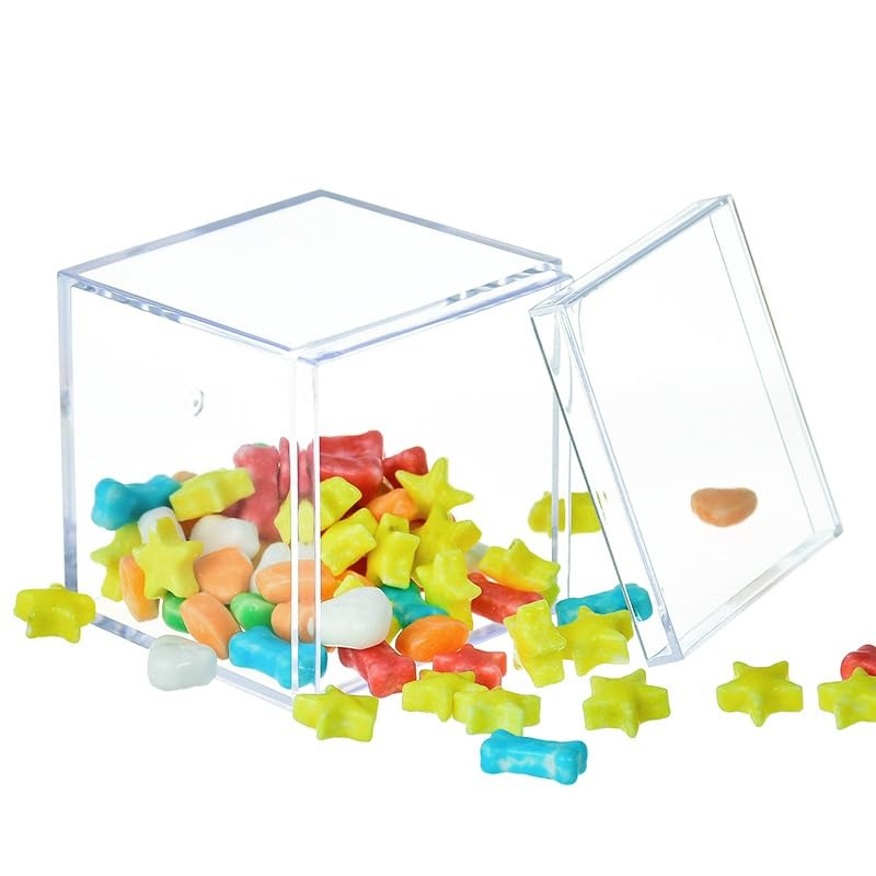 1-50 قطعة من صناديق الأكريليك  - مراجعة Food Storage Acrylic Containers وسعره