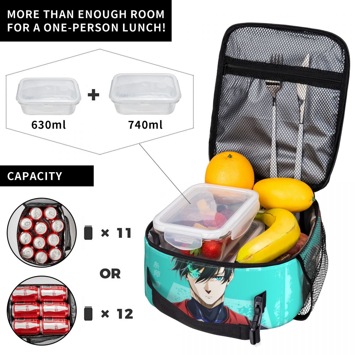 حقيبة غداء معزولة من أنمي بلو  - مراجعة Lock And Lock Food Storage وسعره