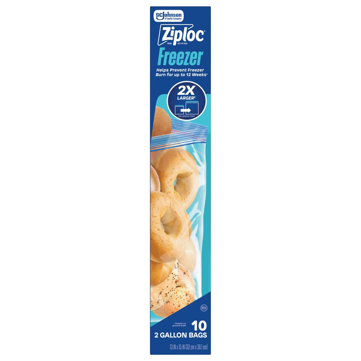 أكياس تجميد زيبلوك سعة 2 جالون - مراجعة Ziploc Food Storage وسعره