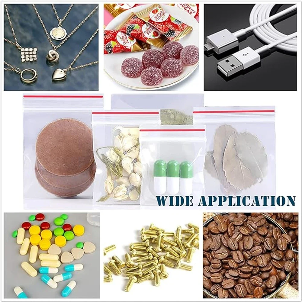 100-1000 قطعة أكياس شفافة قابل - مراجعة Ziploc Food Storage وسعره
