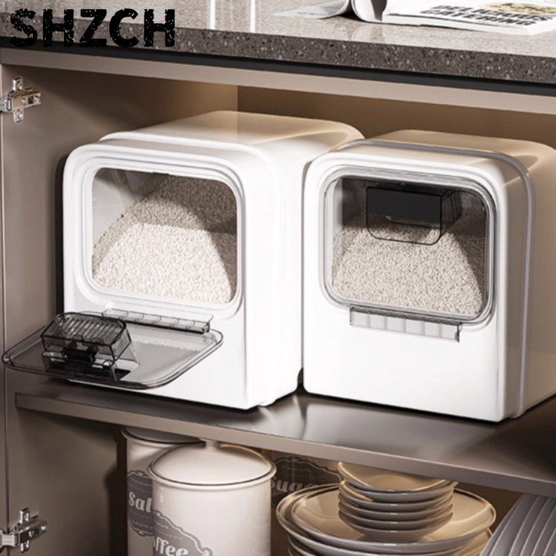 ‌ حاوية أرز مربعة فاخرة، وعاء  - مراجعة Food Storage No Pantry وسعره