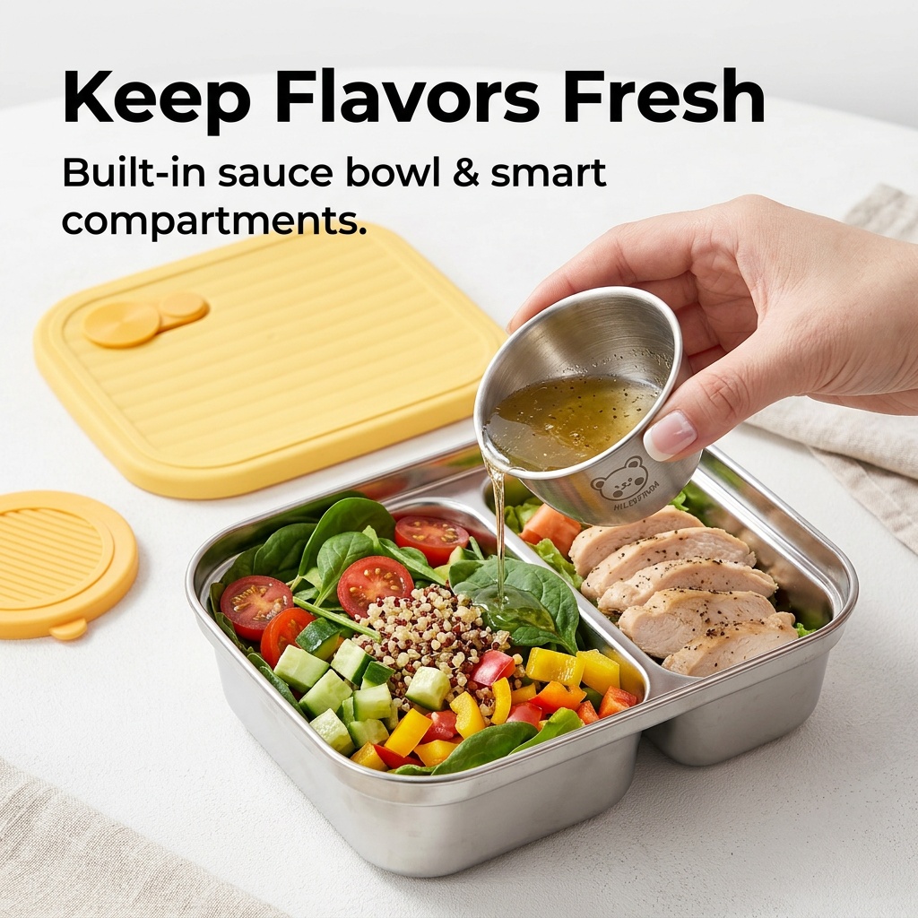 حاوية طعام من الفولاذ المقاوم  - مراجعة Food Storage Containers B&M وسعره