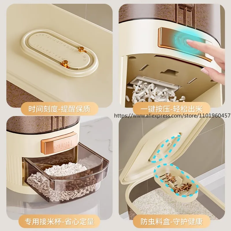 حاوية تخزين الأرز مناسبة للطعا - مراجعة Food Storage Acrylic Containers وسعره